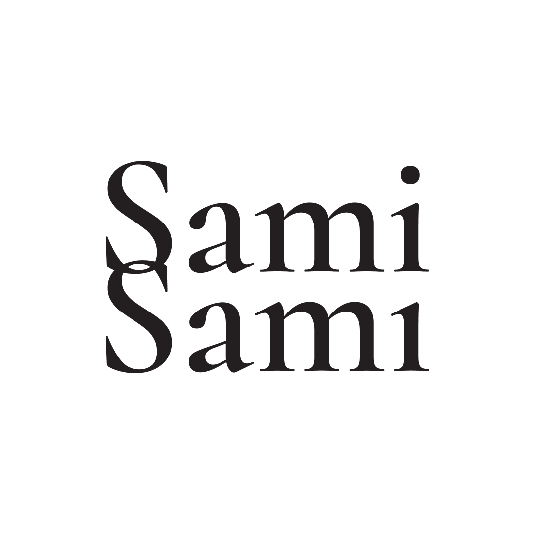 Sami Sami logo in black serif text on a white background